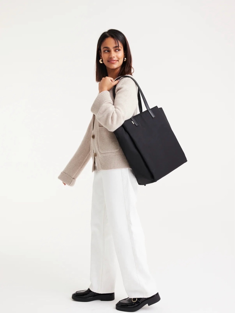 Beis Black Commuter Tote Bag - Picture 2 of 7